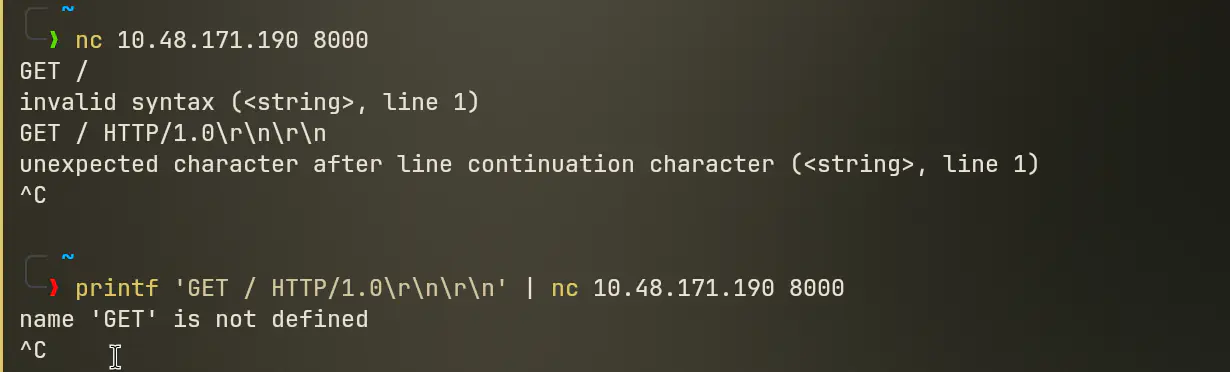 Netcat Connection