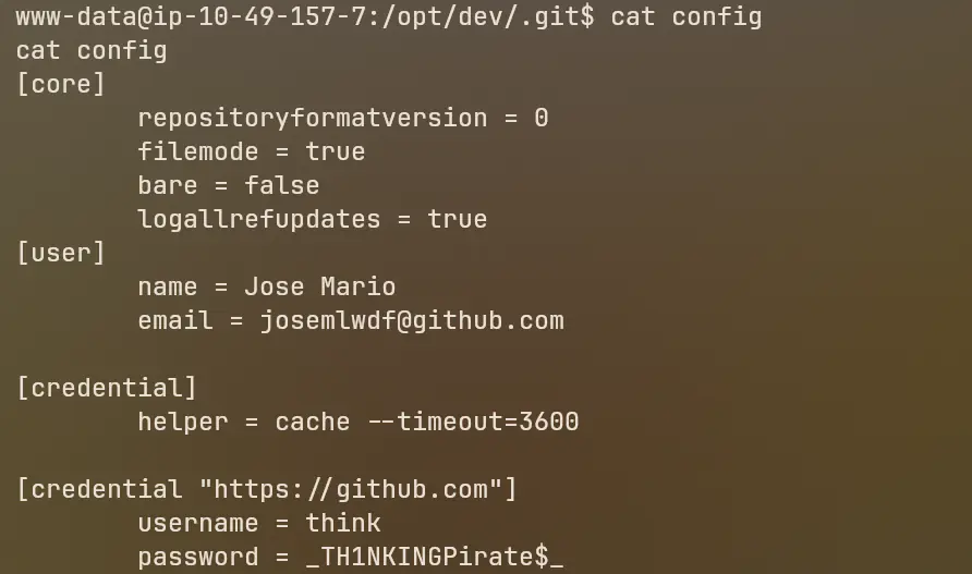 Git Config Credentials